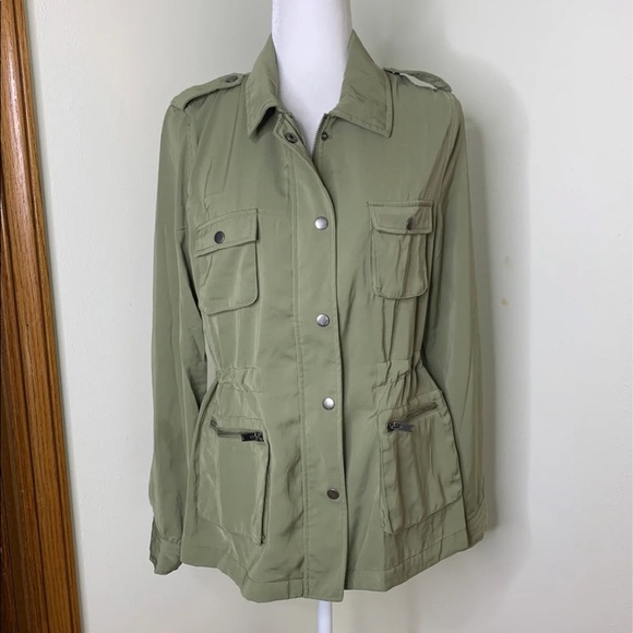 (SOLD) Olive Green Utility Jacket - Picture 2 of 8